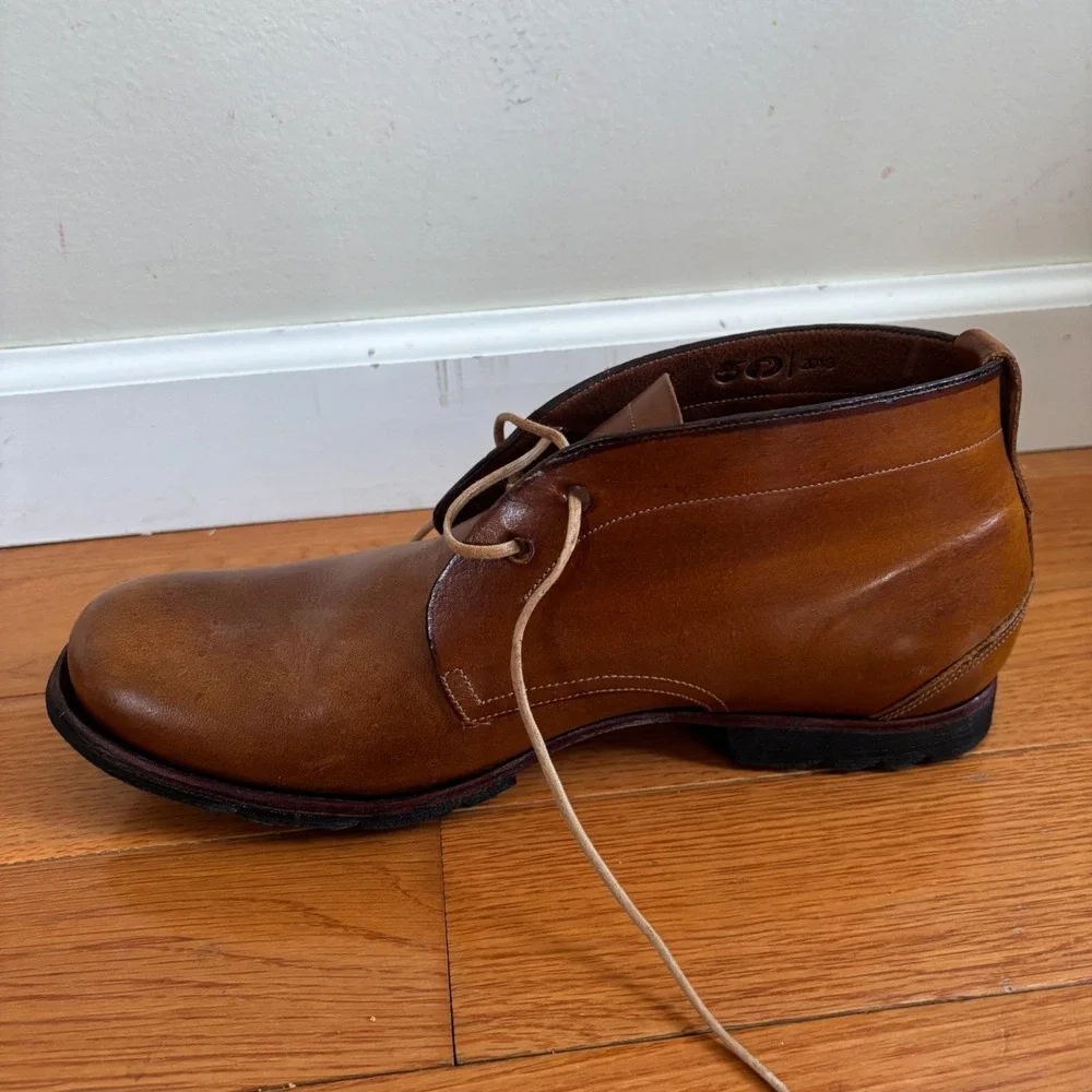Timberland Boot‎ Company Chukka Lace-Up Brown Leather Men's Boots US 8M EUC